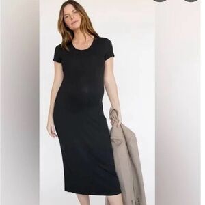 Storq ribbed maternity dress